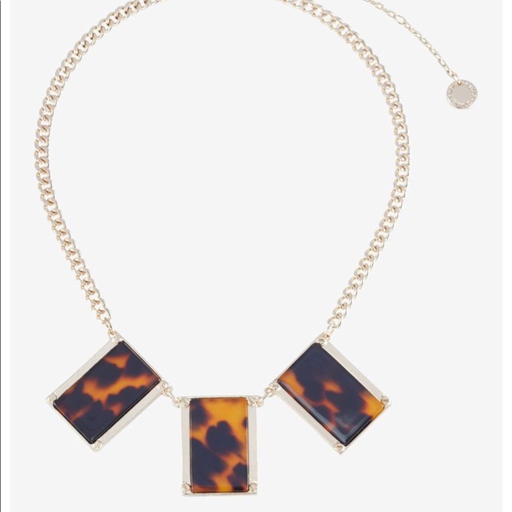 French a Connection Tortoise Shell Necklace